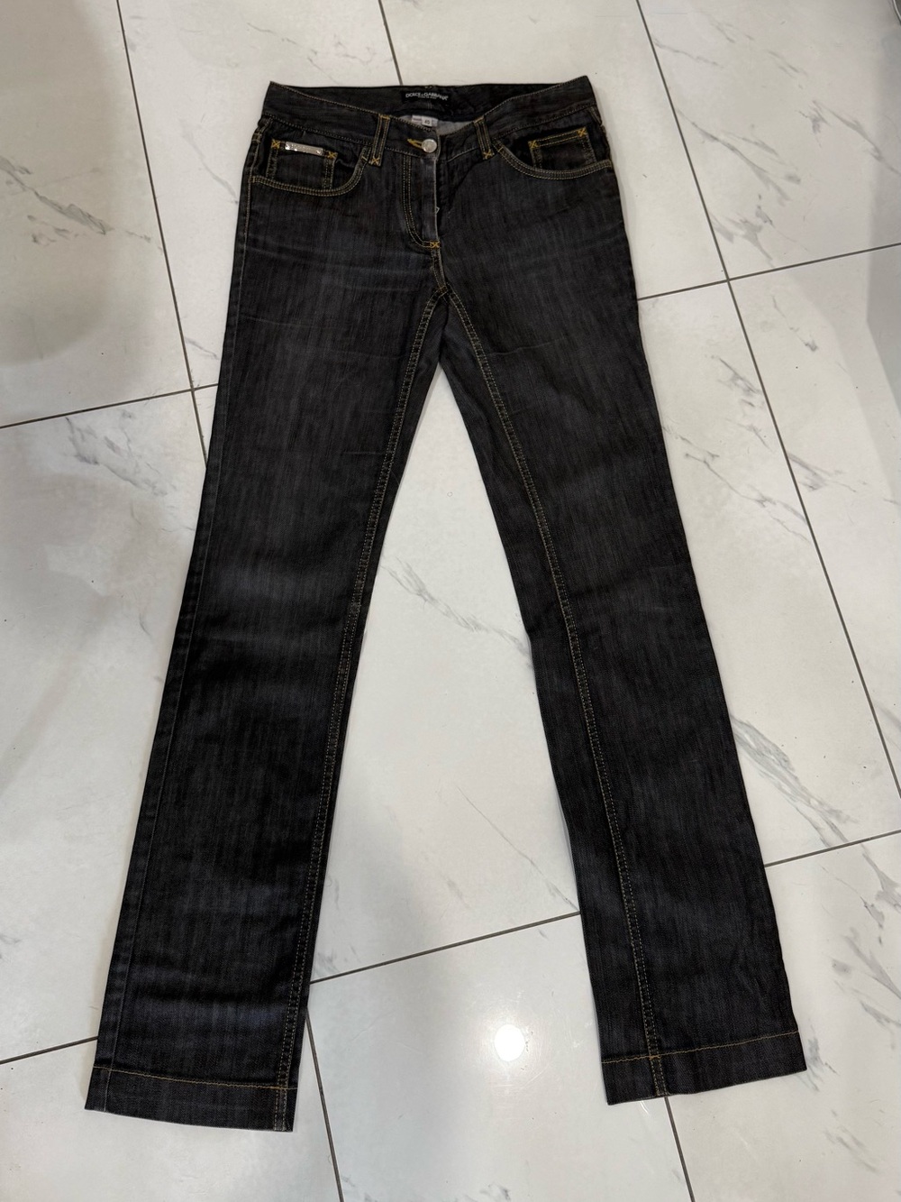 Women’s Dark Grey Straight-Leg Jeans